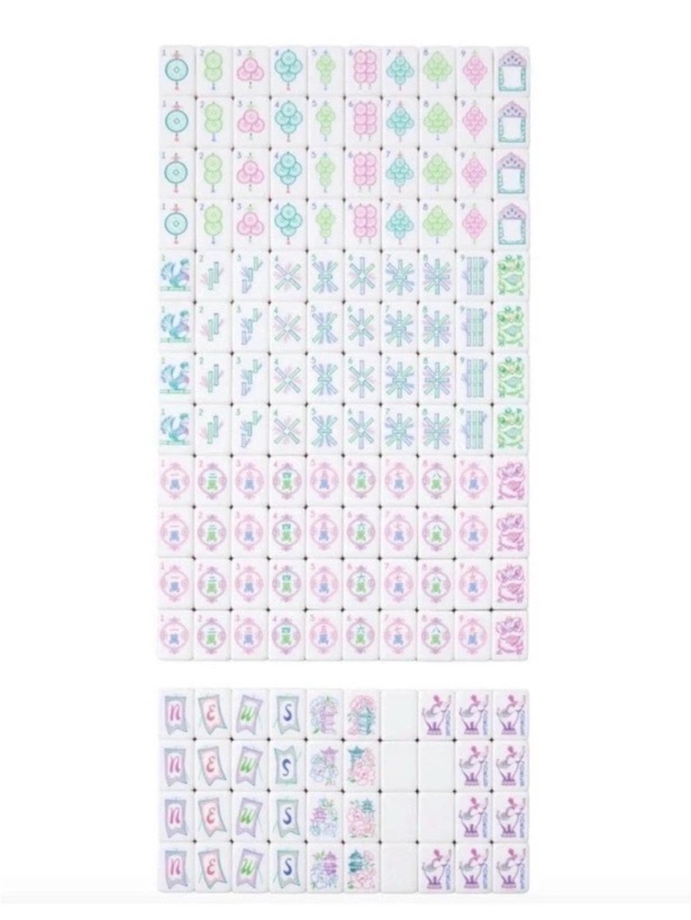 NIB Sealed American Mahjong Tile Set Pink elephant 4 layers luxury acrylic pink - Picture 4 of 5
